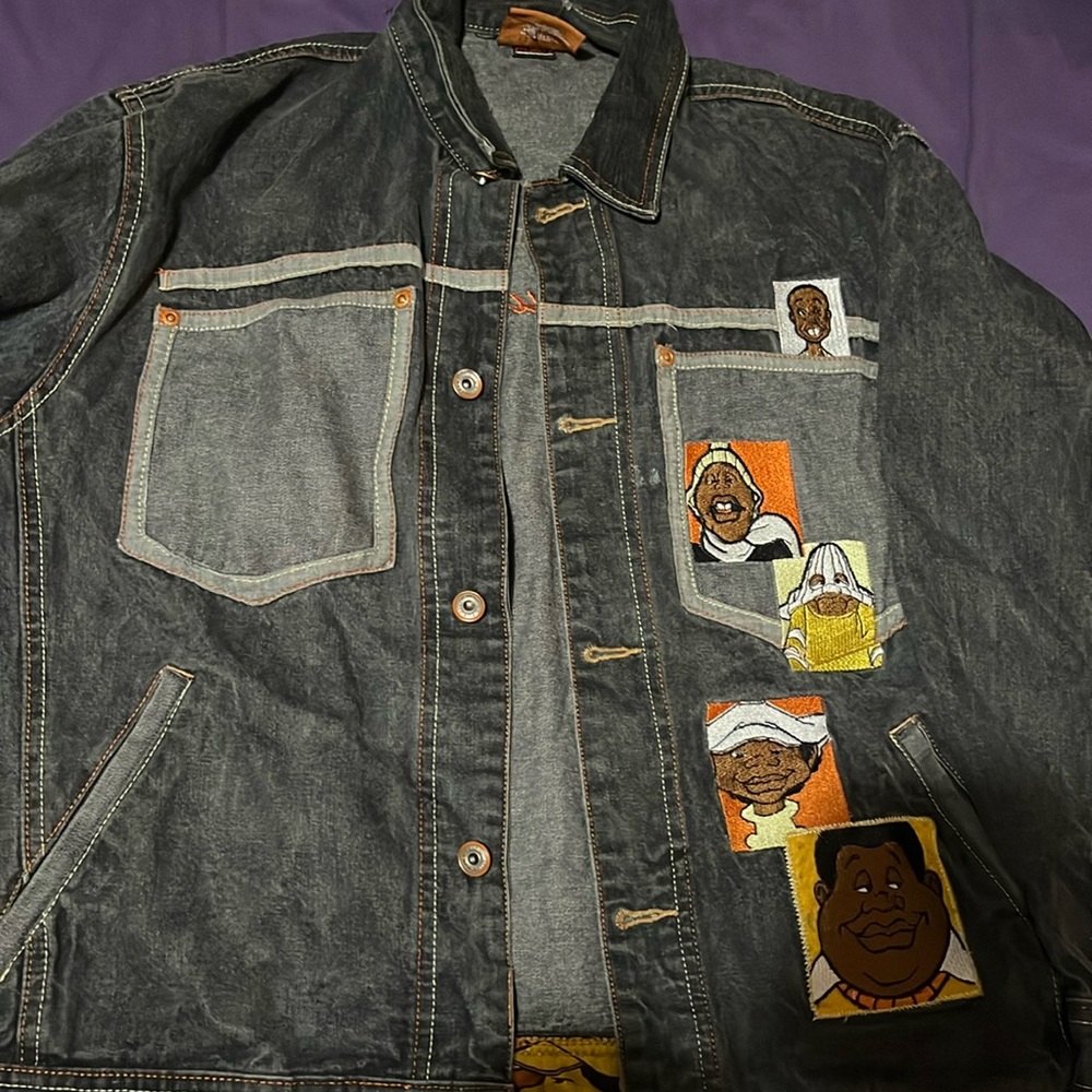 Vintage Fubu Platinum black Jean Jacket - in good condition